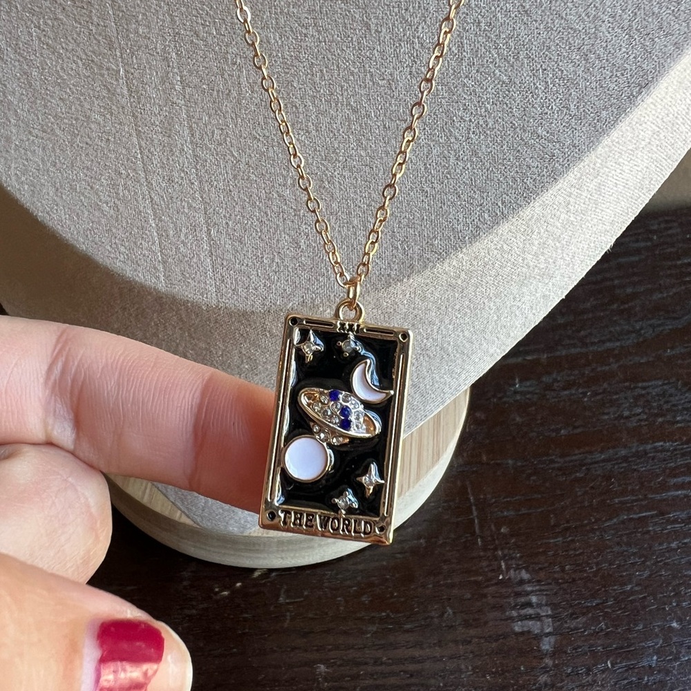 Amazon Tarot Card Pendant Necklace - Picture 3 of 4